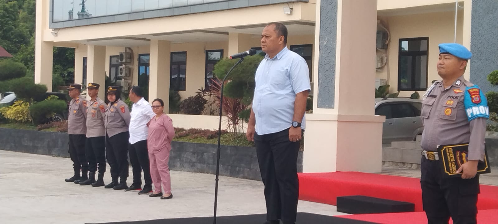 Wakasat Narkoba Polresta Balikpapan Tekankan Pentingnya Disiplin dan Kesiapsiagaan dalam Apel Pagi