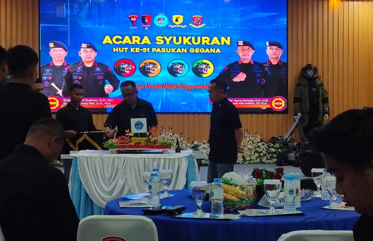 Gegana Brimob Polda Kaltim Gelar Syukuran HUT, Tekankan Kesiapsiagaan dan Pengabdian