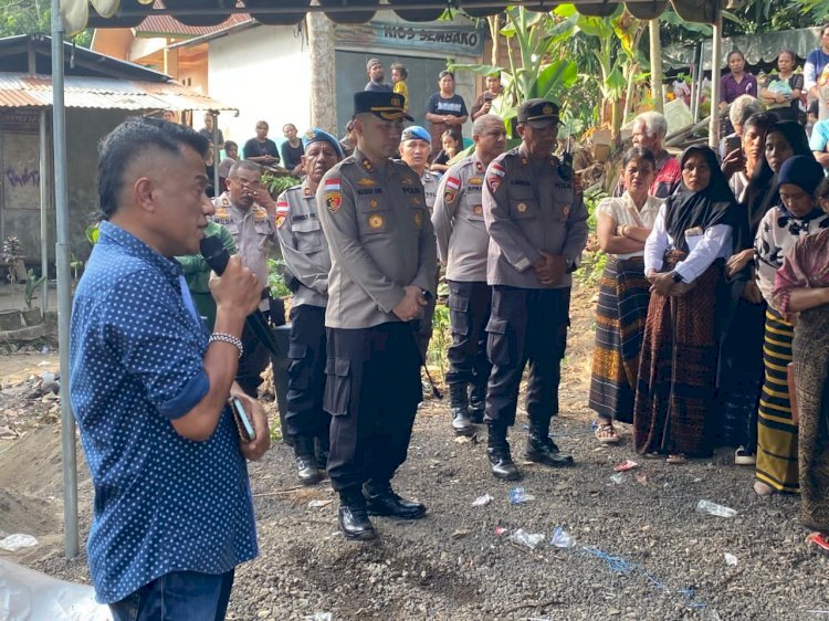 Suasana Duka di Pemakaman Paulus Pende, Kapolres Ende Berjanji Tindak Tegas Oknum yang Terlibat