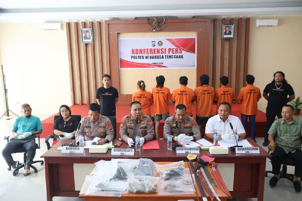 Polisi Tangkap 10 Tersangka Perkelahian di Belang, 2 Dikenakan Pasal Darurat