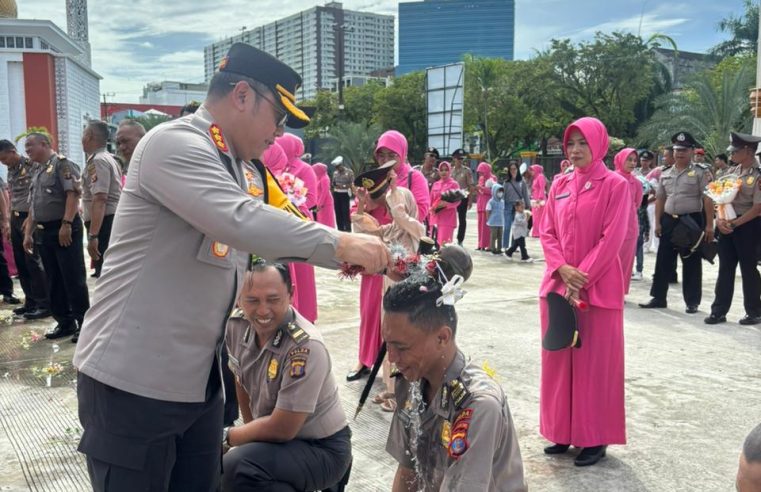 79 Personil Polresta Balikpapan Naik Pangkat, Upacara Diikuti Keluarga dan Bhayangkari