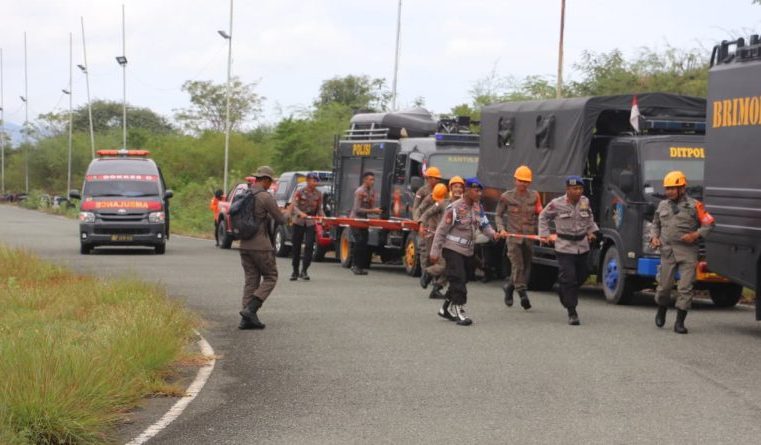 Polda Sulteng Gelar Latihan Simulasi Gabungan: 597 Personel Tanggapi Bencana Alam dan Konflik Sosial