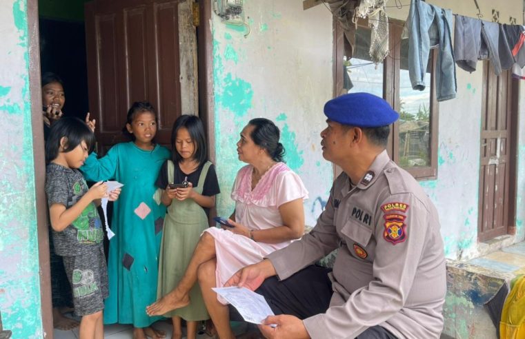 Sat Polairud PPU Lakukan Pendataan Anak Putus Sekolah Pesisir, Dukung Pemerataan Pendidikan