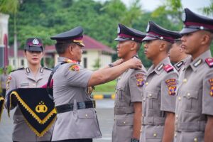 Upacara Penutupan Pendidikan dan Pelantikan 81 Bintara Baru Berlangsung di Lapangan Utama SPN Kaltim