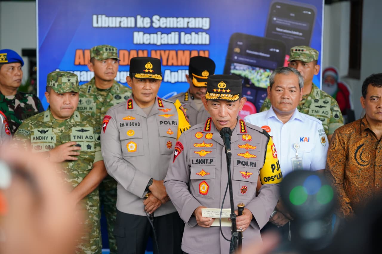 Di Stasiun Tawang, Listyo Sigit Minta Sinergitas Semua Pihak Hadapi Ancaman Bencana Akibat Hujan Tinggi