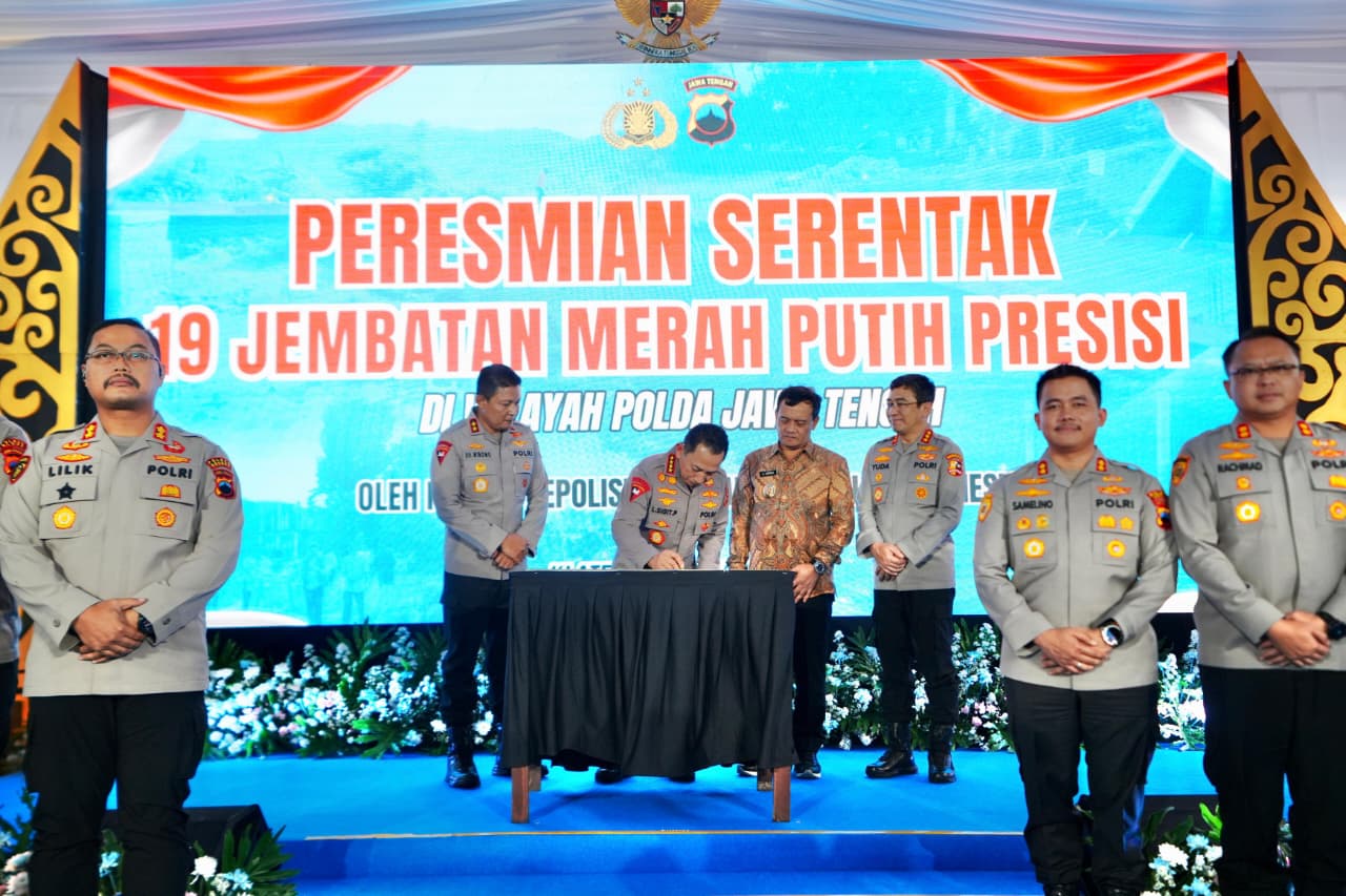 Polri Bangun 178 Jembatan Seluruh Indonesia, 19 Jembatan di Klaten Diresmikan Kapolri