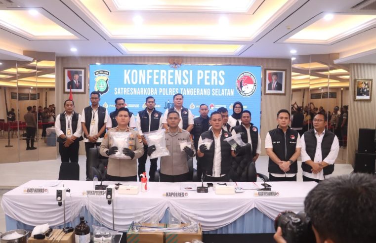 Polres Tangsel Ungkap Jaringan Narkoba Lintas Wilayah, Lima Tersangka Ditangkap