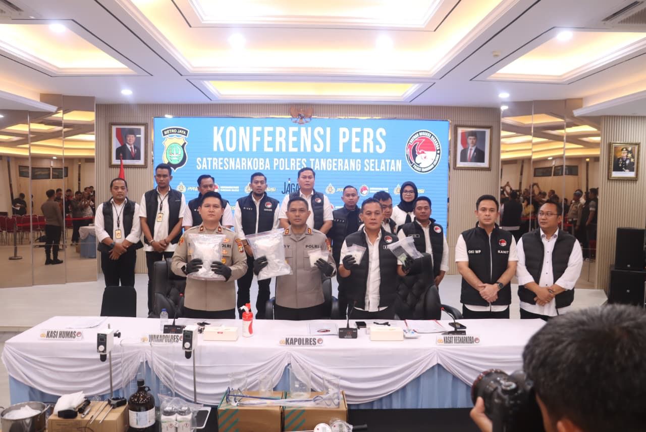 Polres Tangsel Ungkap Jaringan Narkoba Lintas Wilayah, Lima Tersangka Ditangkap
