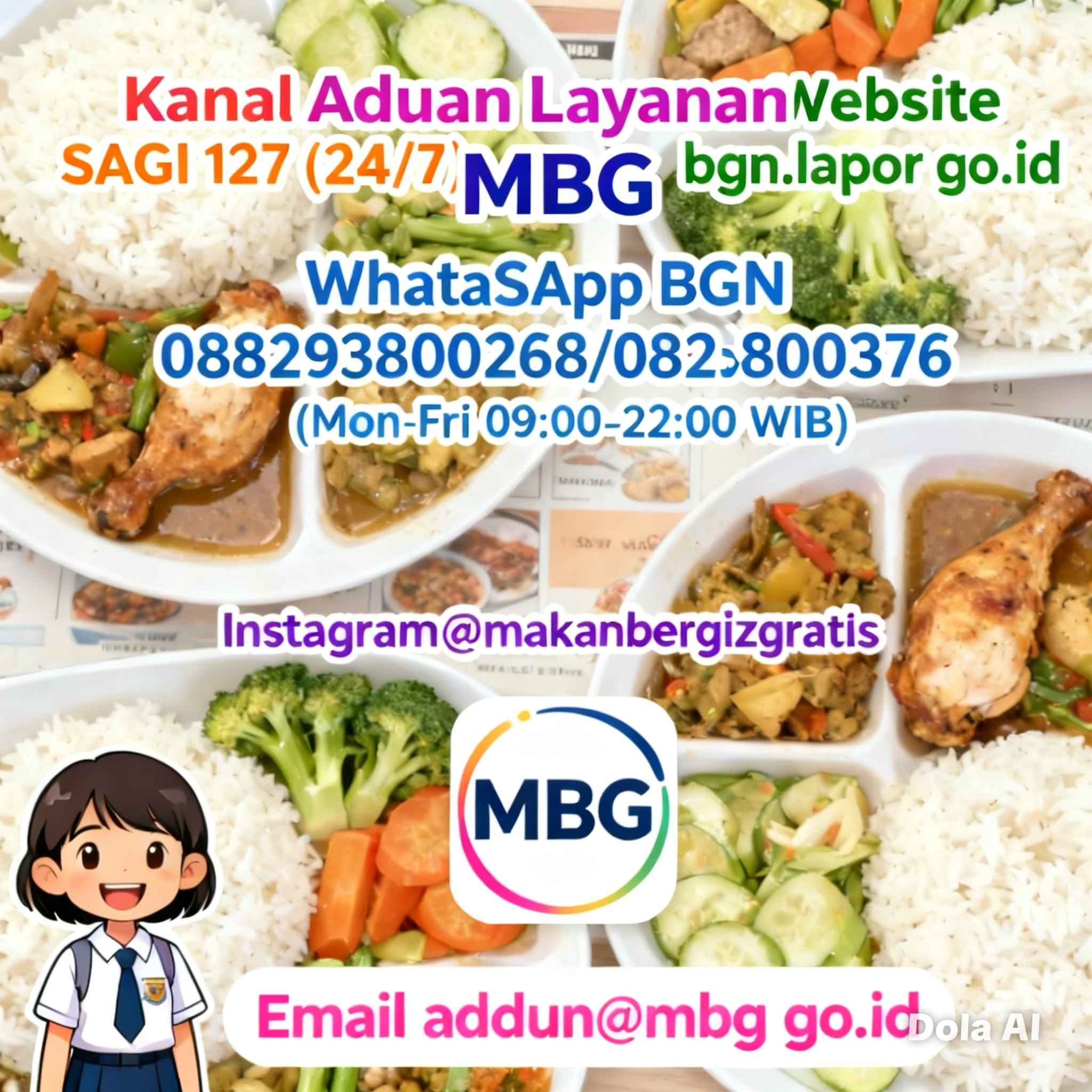 Pedoman Pengaduan Layanan MBG dan Kewajiban Penyedia MBG Memberikan Nomor HP/WA Untuk Komunikasi yang Efektif