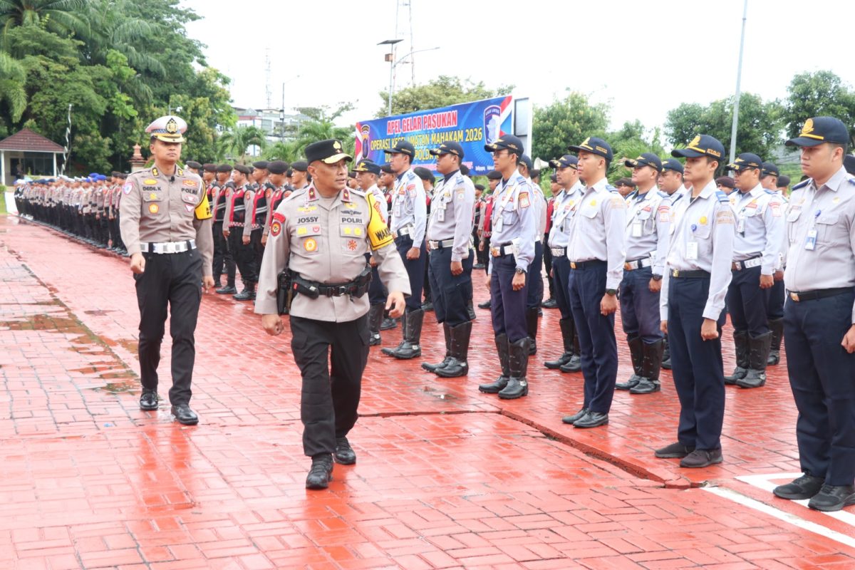 1.038 Personel Siap Jaga Kamseltibcarlantas Jelang Lebaran Lewat Operasi Keselamatan Mahakam 2026