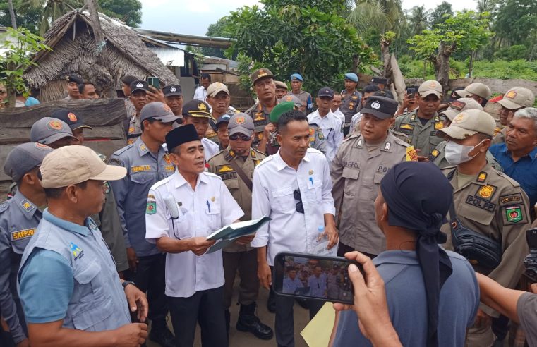 Sinergi Lintas Instansi, Kafe yang Ganggu Ketertiban di Desa Anyar Lombok Utara Ditutup