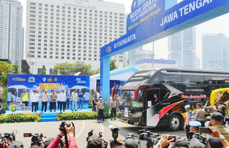 80 Bus Mudik Gratis Polri Berangkat, Kapolri Listyo Sigit: Angka Kecelakaan Turun 40,91 Persen