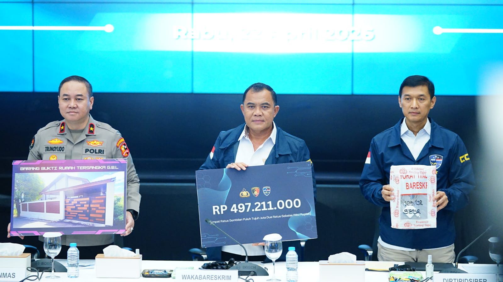 Polisi Sita Aset Rp.4,5 Miliar, Kerugian Global Tembus Rp.350 Miliar