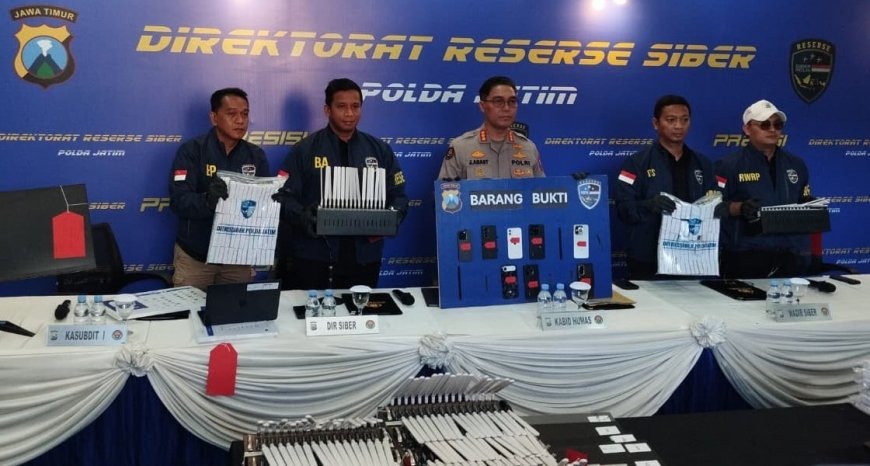 Modus Registrasi Pakai Data Orang Lain Terbongkar, Sindikat Siber Dibekuk Polda Jatim