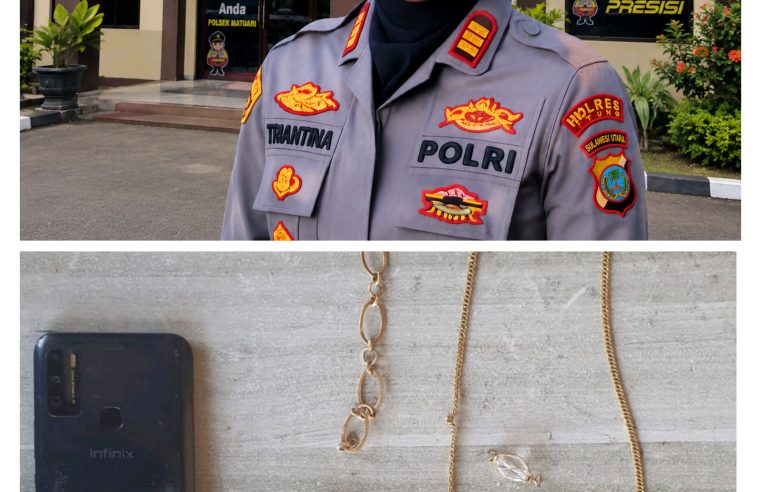 Amankan Pelaku Pencurian di Perumahan Barnas, Polsek Matuari Pulihkan Kerugian Korban Capai Rp.72 Juta