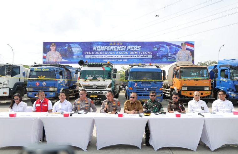 Dukung Ketahanan Energi Nasional, Polda Sumsel Bongkar Jaringan BBM Ilegal Selama Tujuh Bulan