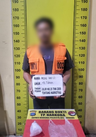 Kembangkan Kasus Narkoba, Satresnarkoba Polresta Deli Serdang Amankan 153 Gram Sabu dan Satu Tersangka
