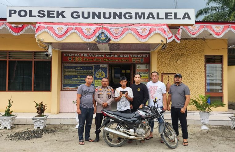 Kabur ke Aceh Tak Selamat, Pelaku Pencurian Motor dan HP Dibekuk Polsek Gunung Malela