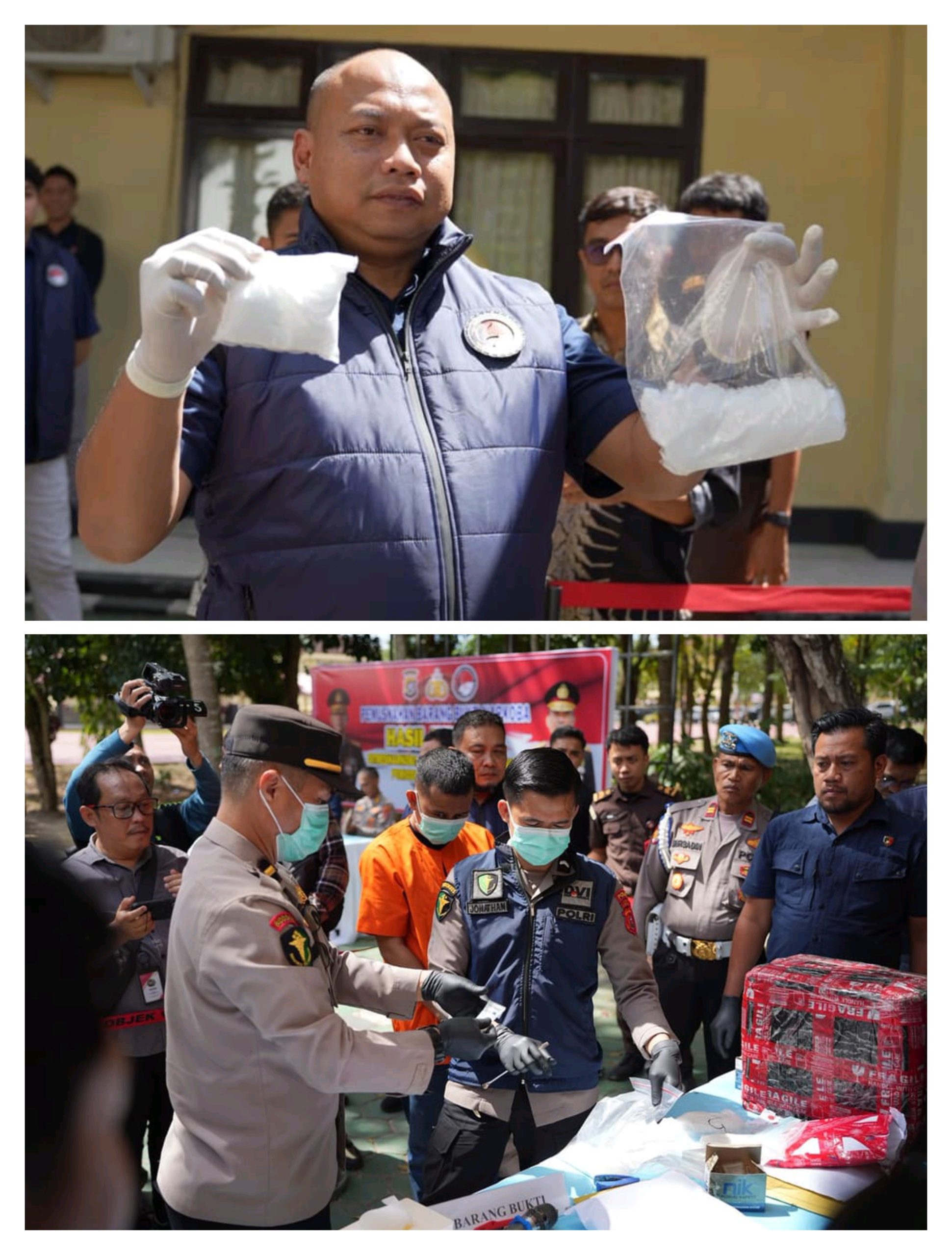 Cegah Peredaran Kembali, Polda Sultra Musnahkan Barang Bukti Narkotika Hasil Ungkapan Lima Perkara