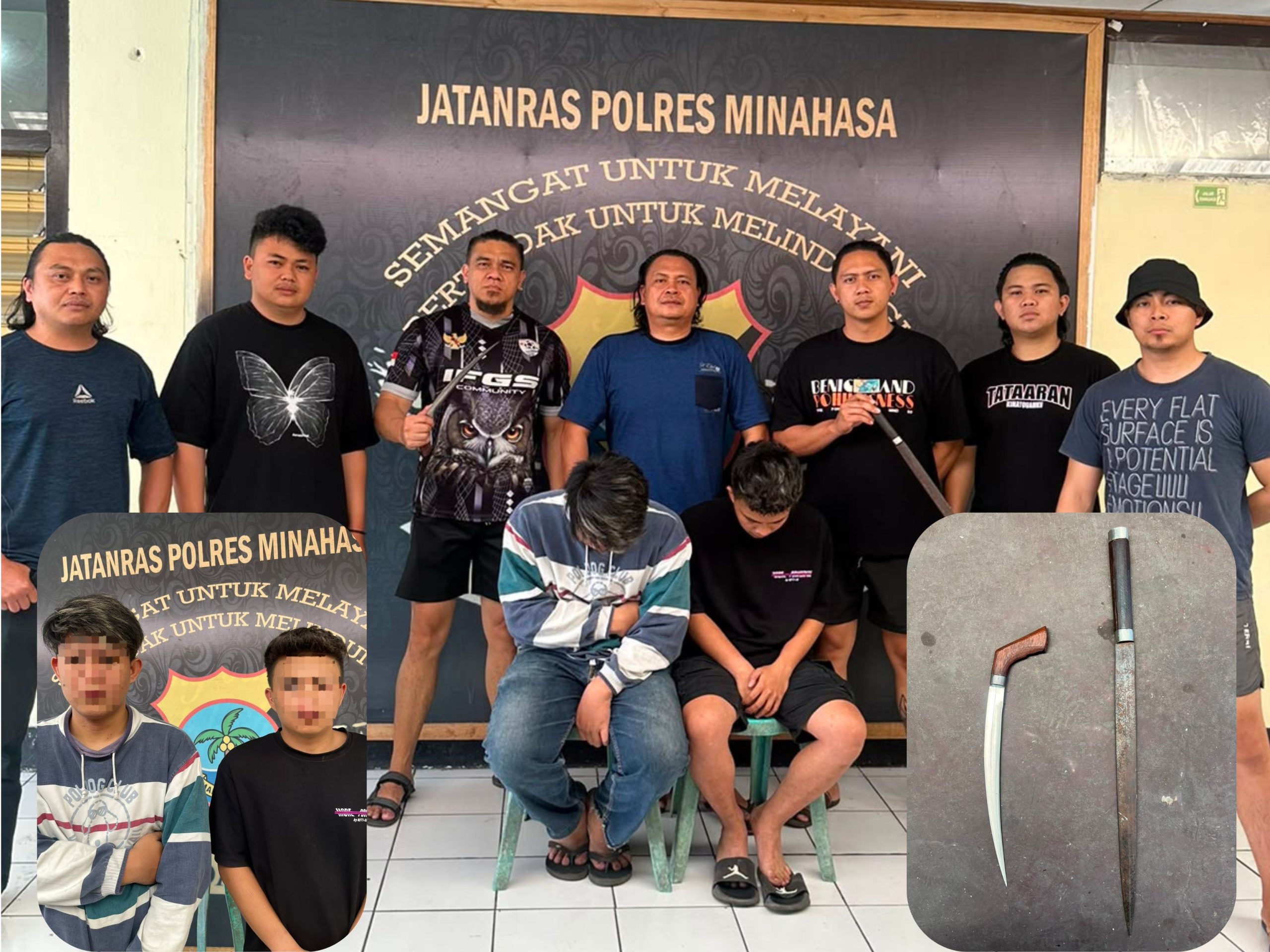 Respons Cepat Polres Minahasa, Kasus Penganiayaan Gunakan Senjata Tajam Langsung Ditindak