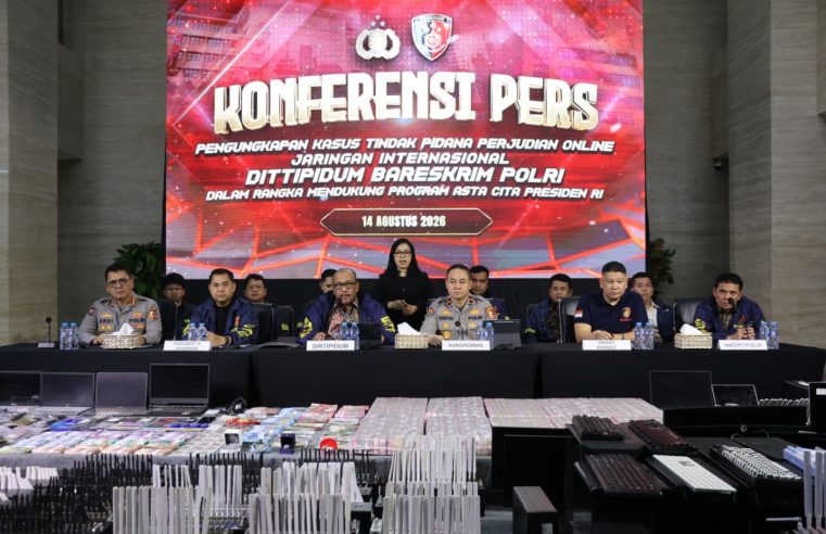 Ungkap Transaksi Rp.890 Miliar, Bareskrim Bubarkan Dua Jaringan Judi Online Terhubung Kamboja