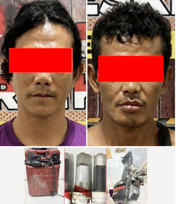 Berkat Laporan GPS, Polsek Ngaras Tangkap Dua Tersangka Curat Beserta Tiga Unit Lampu Boom