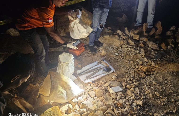 Tambang Emas Lantung Ambruk, Tiga Penambang Tewas, Polisi Lakukan Olah TKP