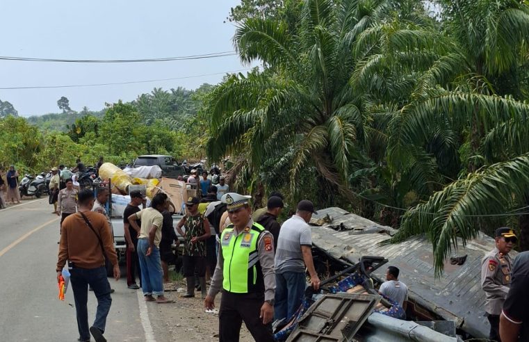 Bus Bintang Fadiya Terperosok ke Kebun Sawit di Mamuju Tengah, Dua Orang Tewas