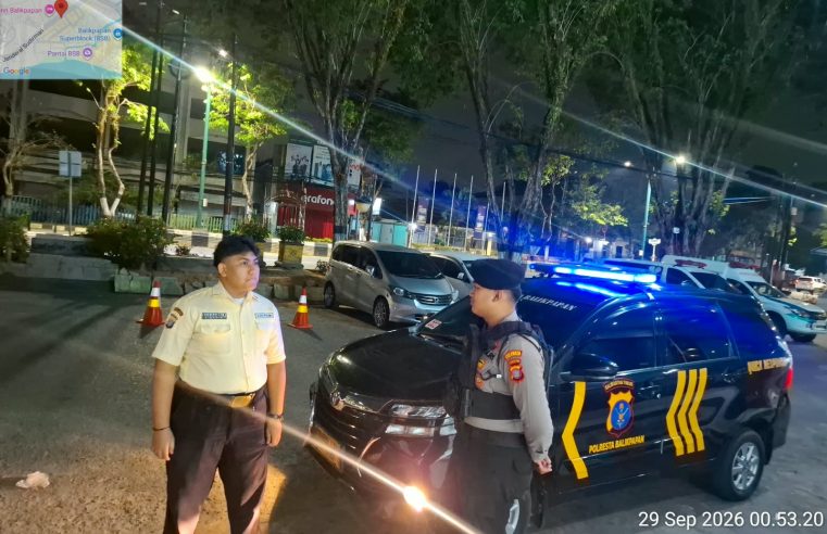 Jaga Keamanan dan Ketertiban, Sat Samapta Polresta Balikpapan Patroli Malam Cegah Kejahatan Jalanan dan Balap Liar