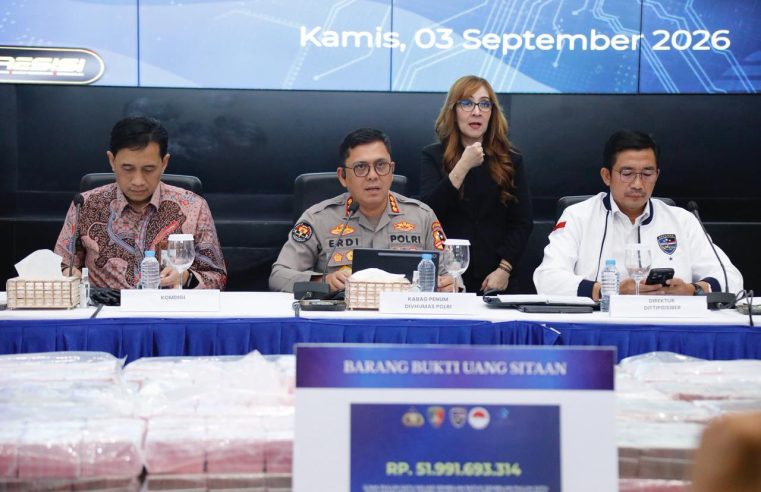 Putus Aliran Dana Rp.1,03 Triliun, Bareskrim Polri Bongkar Tiga Jaringan Judi Daring Besar