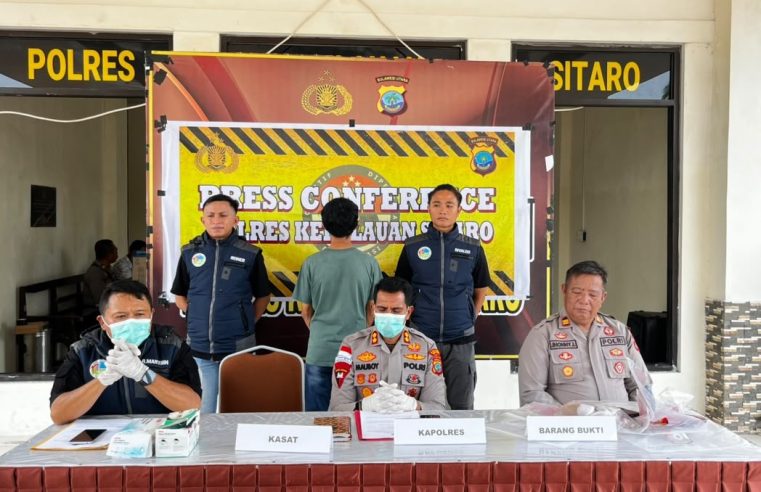 Pengungkapan Kasus Narkotika di Kepulauan Sitaro, Satu Tersangka Diamankan
