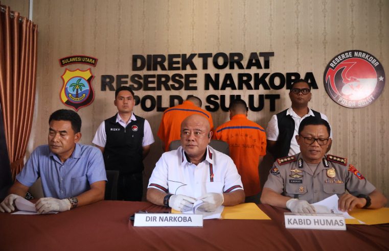 Berkat Laporan Masyarakat, Polda Sulut Tangkap Dua Pelaku Peredaran Liquid Pinaca di Manado
