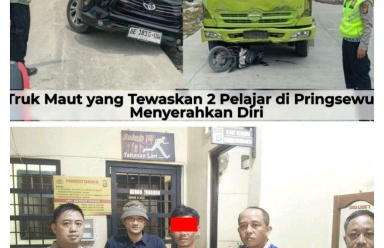 Kecelakaan Maut di Jembatan Way Sekampung Pringsewu, Dua Pelajar Tewas Seketika