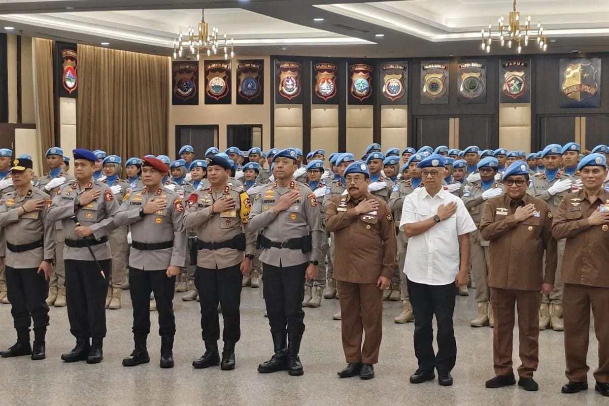 Perkuat Peran di PBB, Kontingen Garuda Bhayangkara FPU 8 Bertolak ke Afrika Tengah