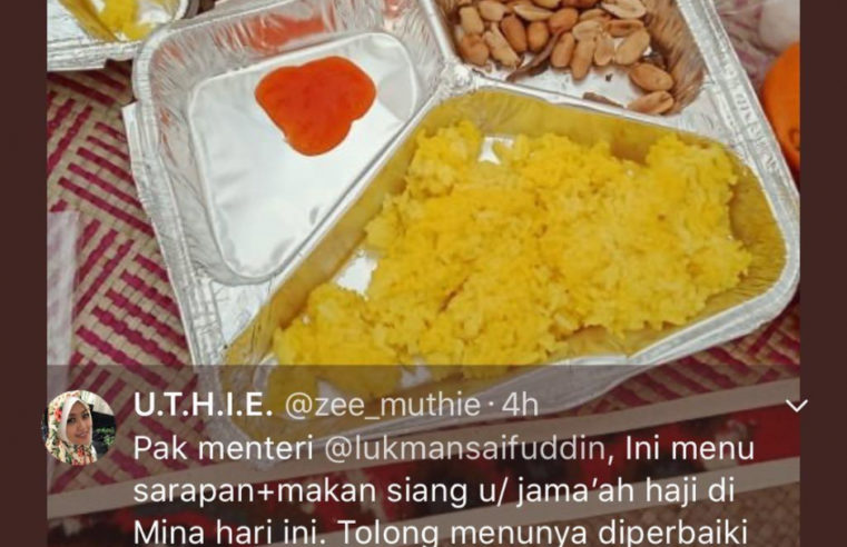 Netizen Curhat Makanan di Mina, Kemenag Pastikan Bukan dari PPIH