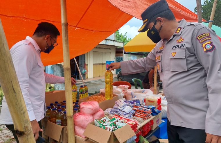 Kapolres Gorontalo Kota Rutin Pantau Distribusi Minyak Goreng Subsidi di Pasar, Toko & Swalayan