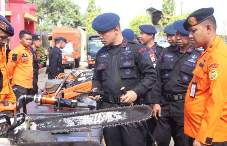 Polri Melakukan Apel Persiapan Pengamanan, Mengantisipasi Musibah Bencana Alam