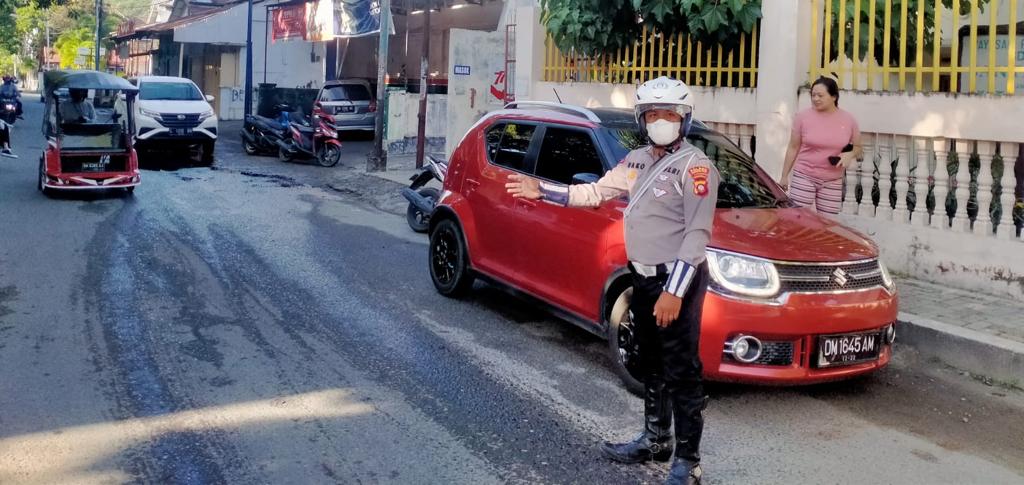 Stront Point Satlantas Polresta Gorontalo Kota, Untuk Wujudkan Kamseltibcarlantas