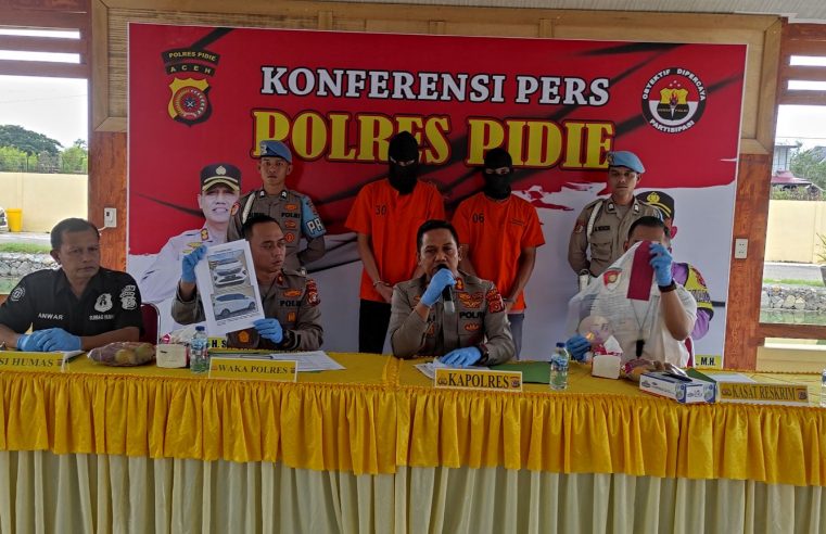 Polres Pidie Berhasil Tangkap 2 dari 3 Orang Pelaku Pengrusakan SPBU Kota Sigli
