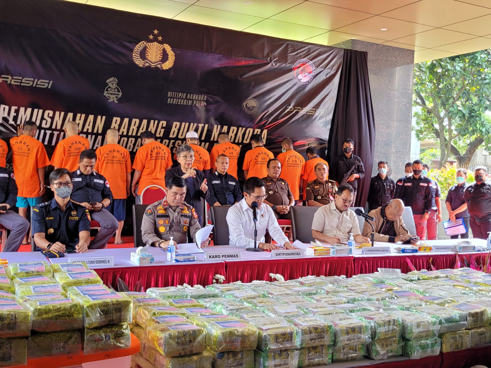 Dittipidnarkoba Bareskrim Polri Musnahkan Barang Bukti Sabu Sebanyak 269,707 Kg