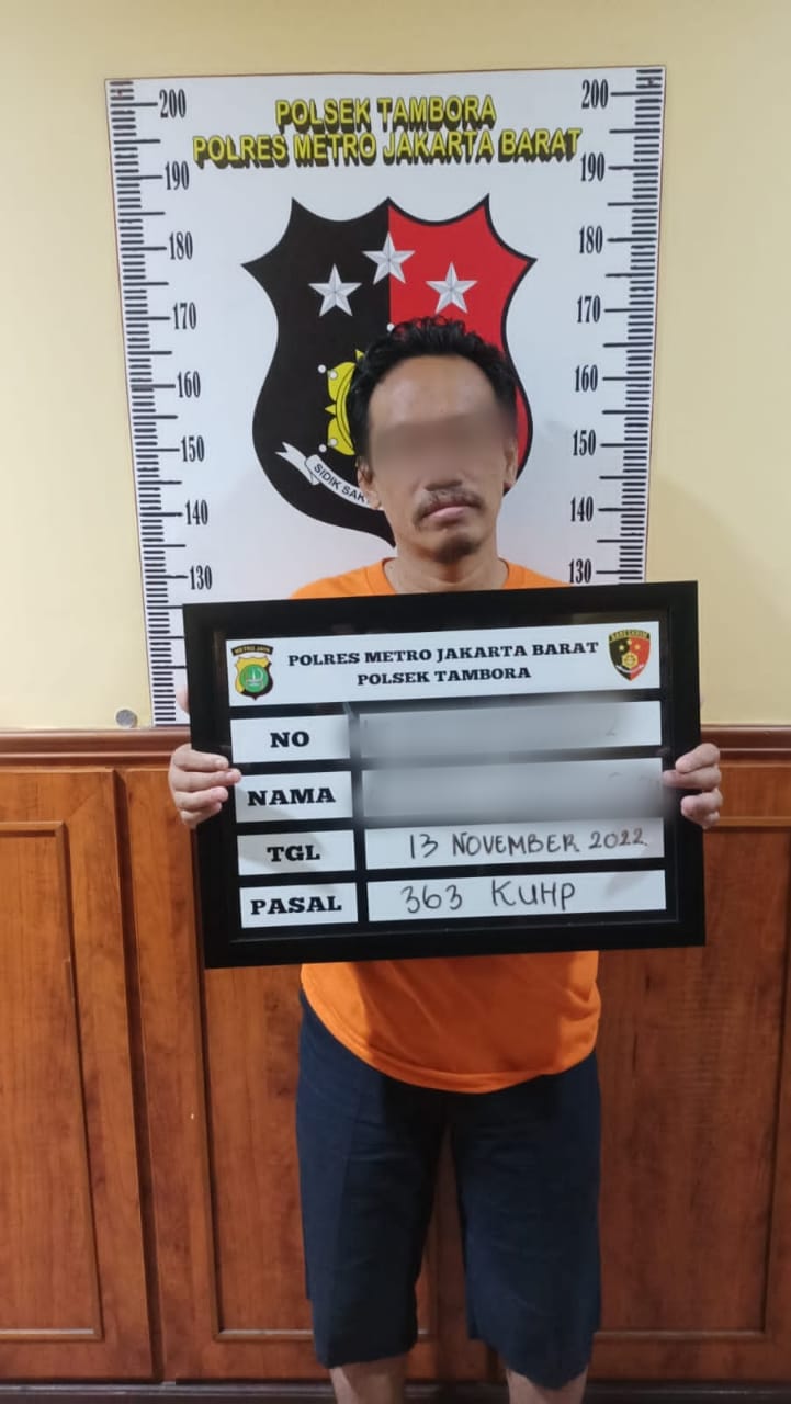 10 Kali Beraksi, Polisi Tangkap Pria Tuna Wicara yang Bobol Toko di Pasar Pagi Tambora Jakbar