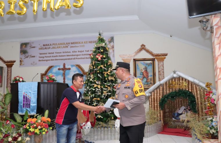 Jelang Natal, Kapolres Gorontalo Kota Cek Kesiapan Personil Pengamanan di Gereja