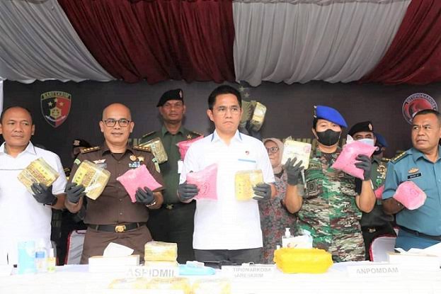 Bareskrim Polri Musnahkan Narkoba Jenis Sabu 75 Kg dan 40 Ribu Ekstasi