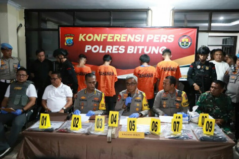Bentrokan di Kota Bitung, Polisi Ringkus 7 Pelaku Bentrokan, 1 Masih di Bawah Umur