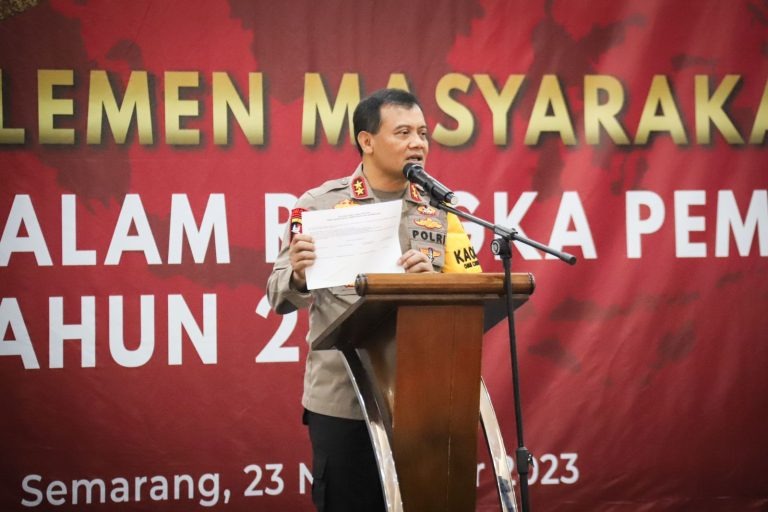Kapolda Jateng : Satgas Cooling System Bersama Masyarakat untuk Pemilu 2024 Aman Terkendali