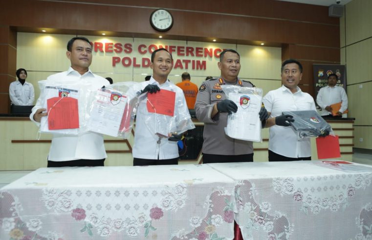 Polda Jawa Timur Tangkap 5 Orang Tersangka Mafia Tanah