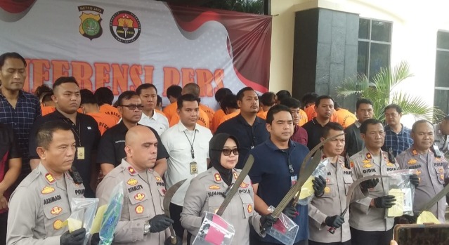 Polisi Tangkap 28 Orang Bandit di Bekasi Selama Oktober 2023