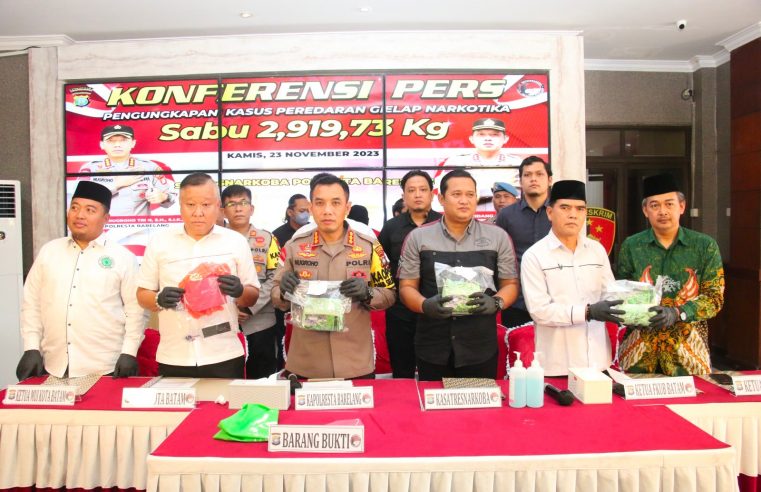 Polisi Ungkap Pelaku Peredaran Sabu 3 Kg di Barelang Kepri