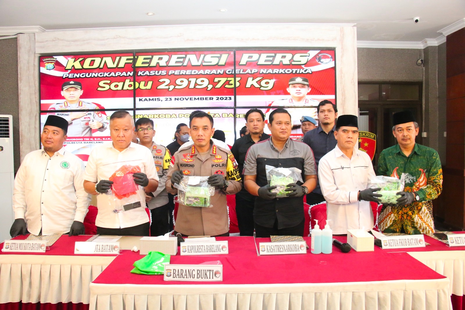 Polisi Ungkap Pelaku Peredaran Sabu 3 Kg di Barelang Kepri