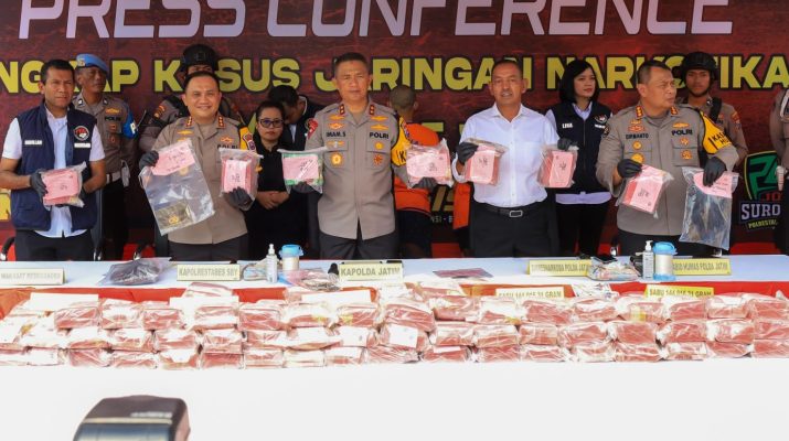 Jaringan Narkotika Sumatera – Jawa, Sepasang Suami Istri Berhasil Ditangkap di Surabaya